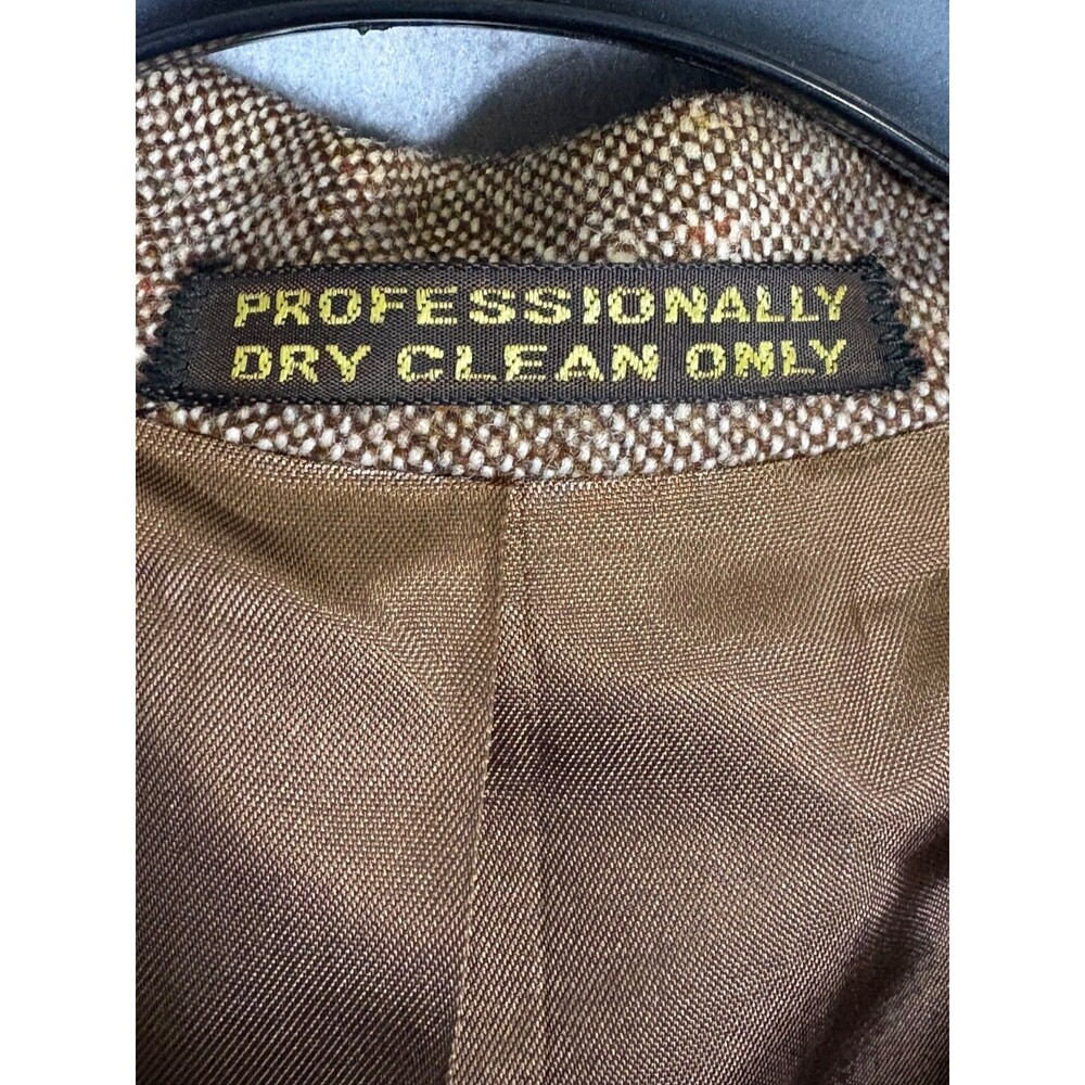 Vtg Andhurst Donegal Tweed Wool 3 Pc Suit Mens 42L Flare Leg Pants 37x33 - Picture 12 of 16